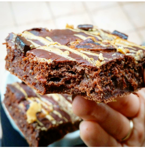 Erdnussbutter-Brownies